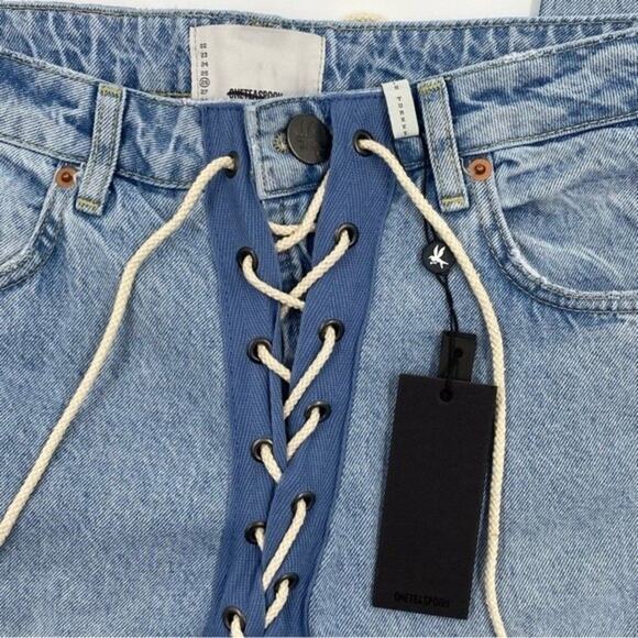 Free People x OneTeaspoon Laced Bandits Jeans Brand New Relaxed Straight Leg 26 - Picture 5 of 10